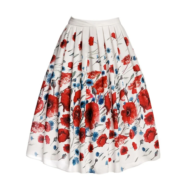 Poppy Floral Print Midi Skirt 1 Poppy Floral Print Midi Skirt