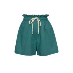 The Paperbag Drawsting Cotton Short Dusty Green