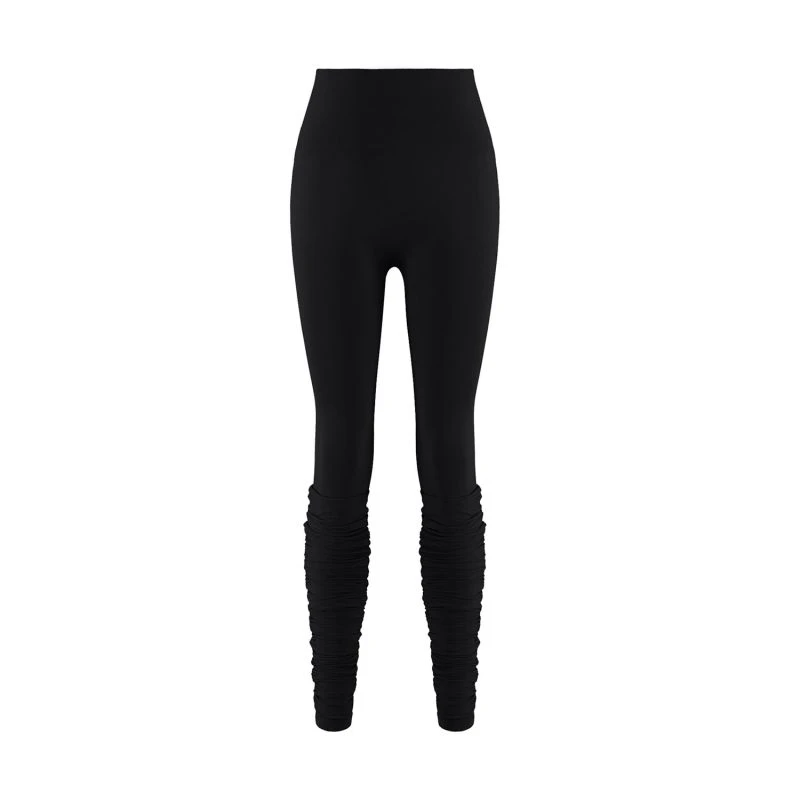 Angela Yoga Leggings With Gaiter Black Beauty 1 Angela Yoga Leggings With Gaiter Black Beauty