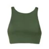 Azalea Halter Bra In Activeknit - Forest