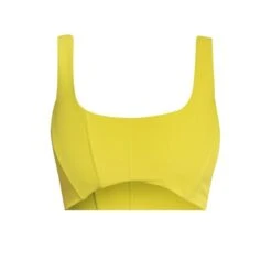 Corset Crop Top Yellow