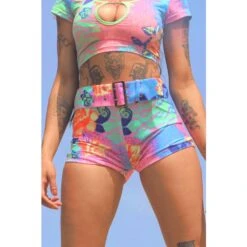 Midnight Heartbreaker Velvet Belted Hot Pants In Animal Print -Other || Traffic People Shop bcgv6gcrzt5zc4xhqg9p