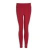 High Rise Laser Red Full Length Leggings