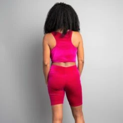 Bike Shorts High Waisted - Magenta Velvet -Other || Traffic People Shop bike shorts high waisted magenta velvet 3d40ec1099eafdad85ca3174e5711080