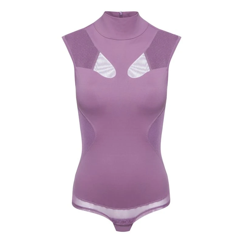 Body Due Cutouts Tulle Tank Top - Pink & Purple 1 Body Due Cutouts Tulle Tank Top - Pink & Purple