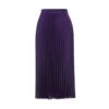 Pleated-Satin Skirt