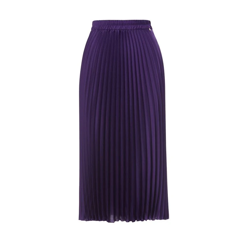 Pleated-Satin Skirt 1 Pleated-Satin Skirt