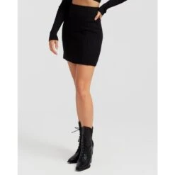 C'est Belle Knit Mini Skirt - Black -Other || Traffic People Shop c est belle knit mini skirt black bde5d03ad476eb6a1844f0ab6e538a02