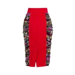 Centre Stage Red Bodycon Midi Skirt -Other || Traffic People Shop centre stage bodycon midi skirt red 2 d56effa38df624ad601eaa7b307bec2d