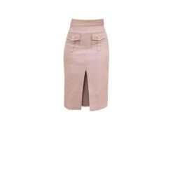 Cerejeira - High Waisted Pink Skirt W/ Pockets