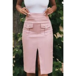 Cerejeira - High Waisted Pink Skirt W/ Pockets -Other || Traffic People Shop cerejeira saia e47a45d3e56919c0a3c18118f18d4db6