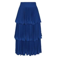 Marianna Pleated Skirt Blue
