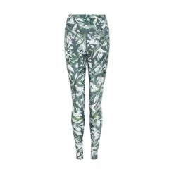 Cycad Recycled-Fabric Performance Leggings - Leaf Print