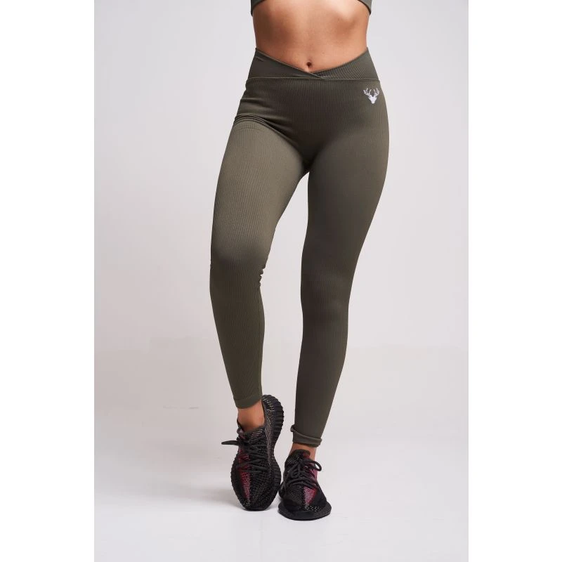 Evlan Recycled Rib Criss Cross Legging – Petrol 8 Evlan Recycled Rib Criss Cross Legging – Petrol - Image 8