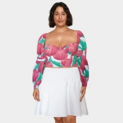 Danielle High-Waisted White Mini Skirt -Other || Traffic People Shop danielle high waisted mini skirt 56b1e389ad17331de6da25aa8252f74b