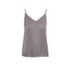 Dark Grey Silk Blend Tank Top