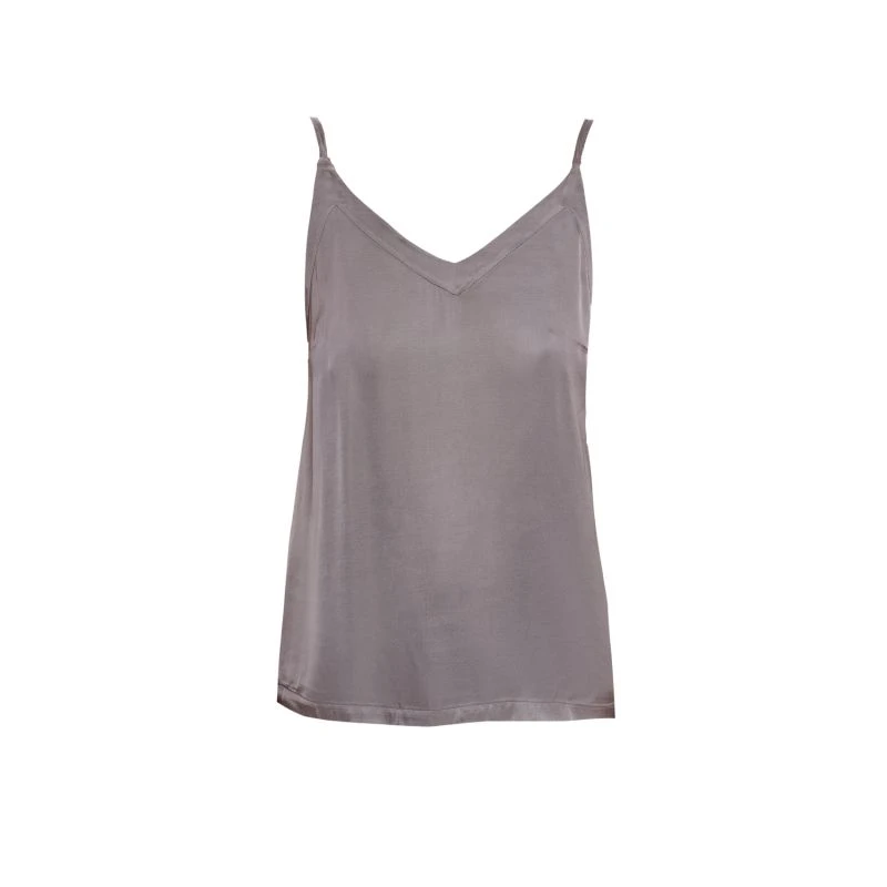 Dark Grey Silk Blend Tank Top 1 Dark Grey Silk Blend Tank Top