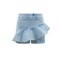 Denim Ruffled Short
