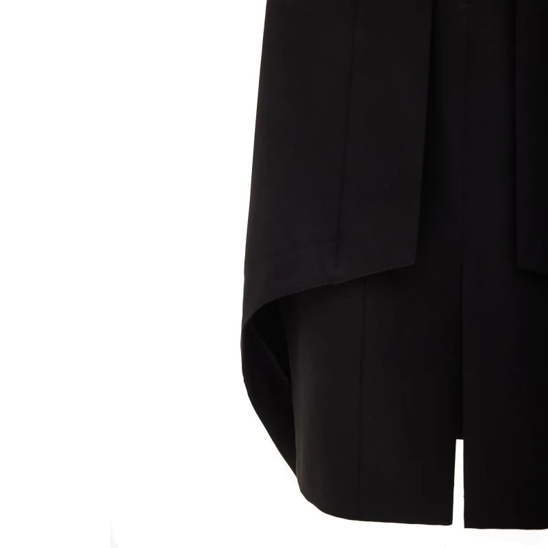 Designer Double Midi Skirt Black 7 Designer Double Midi Skirt Black - Image 7