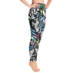 High Waist Yoga Leggings In Night Flowers -Other || Traffic People Shop dvgseqici7fhcdhmwpio