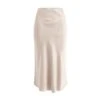 Silk Effortless Slip Skirt Sand Neutrals