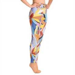 High Waist Yoga Leggings In Tropical Red -Other || Traffic People Shop ekgedzfaurymstbmsvfz