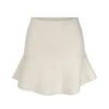 "Anita" Short Merino Wool Flared Skirt- White