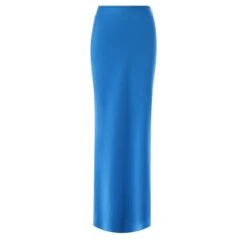 Essentials - Satin Maxi Skirt - Cobalt Blue