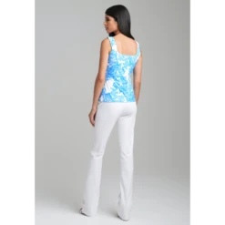 Caterina Stretch Knit Tank Top In Blue Coral -Other || Traffic People Shop etidxkpgmwq6g5dqmznc