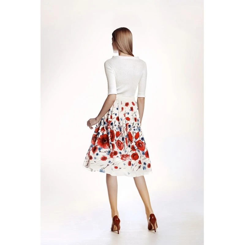 Poppy Floral Print Midi Skirt 3 Poppy Floral Print Midi Skirt - Image 3