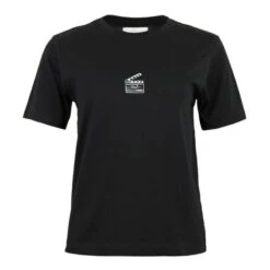 Film Lineart Organic Cotton T-Shirt In Black