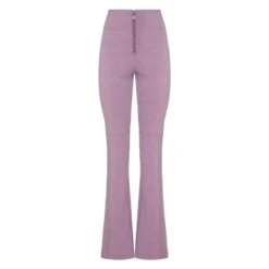 Flare Boucle Pants - Pink & Purple