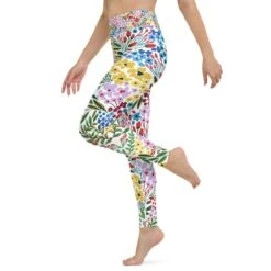 High Waist Yoga Leggings In Blooms -Other || Traffic People Shop g5rprgnjfmqui89k66me