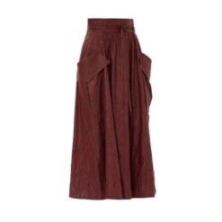 Designer Faux Leather Midi Skirt Bordo -Other || Traffic People Shop gbaxygfrd6l0phcsv6d4