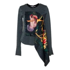 Gift Printed Satin Scarf Top