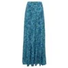 The Sky High Waisted Maxi Skirt Floral Explosion Blue