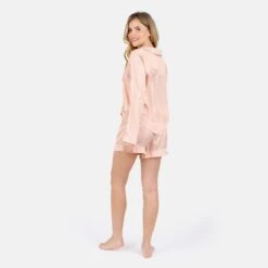 Nina Silk Pajama Short Set - Peach -Other || Traffic People Shop hazyf9bmom1ifisdzfo8