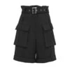 High Waist Bermuda Shorts Black