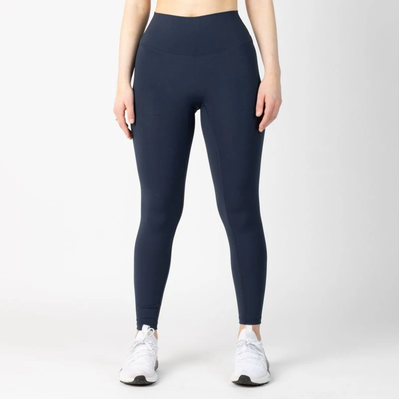 High Waisted Sculpting Active Leggings Made From Recycled Bottles - Navy 4 High Waisted Sculpting Active Leggings Made From Recycled Bottles - Navy - Image 4