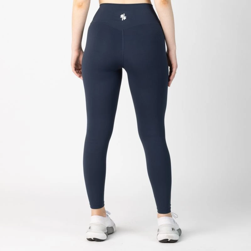 High Waisted Sculpting Active Leggings Made From Recycled Bottles - Navy 6 High Waisted Sculpting Active Leggings Made From Recycled Bottles - Navy - Image 6