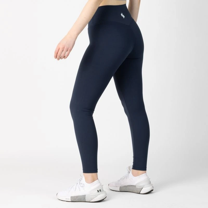 High Waisted Sculpting Active Leggings Made From Recycled Bottles - Navy 5 High Waisted Sculpting Active Leggings Made From Recycled Bottles - Navy - Image 5