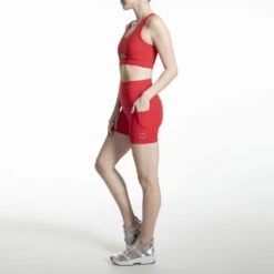 High Waisted Tech Bio Attivo Shorts With Pockets Rosso -Other || Traffic People Shop high waisted tech bio attivo shorts with pockets rosso 0667c4baec3f3b05a4d6d0a24397f5c3