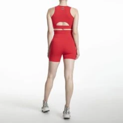 High Waisted Tech Bio Attivo Shorts With Pockets Rosso -Other || Traffic People Shop high waisted tech bio attivo shorts with pockets rosso 773bd42cb56023d174890da53f713759