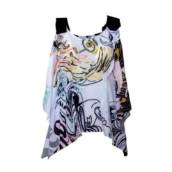 Iris Printed Top White