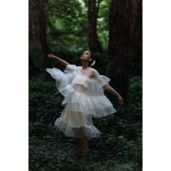 Ivory Organza Isla Skirt -Other || Traffic People Shop ivory organza isla skirt 8f7e73f63853a978b1bafe7948828614