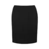 Winter Pencil Skirt Black Woven Lined
