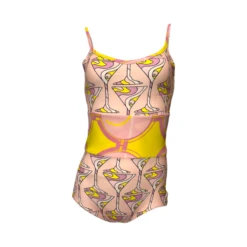 Jc Jumbo Medallion Pink Raspberry Martini Leotard