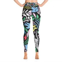 High Waist Yoga Leggings In Night Flowers -Other || Traffic People Shop jg0xsuykrpdrbqcu26jd