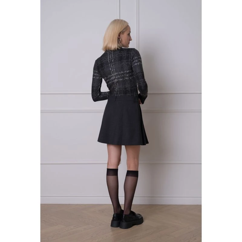 Lana Pleated Miniskirt In Sophisticated Grey 6 Lana Pleated Miniskirt In Sophisticated Grey - Image 6