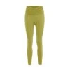 Johanna High Rise Ruffle Waist Leggings Golden Lime